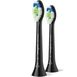 Philips Cabezal de Recambio Sonicare HX6062/88 Optimal White W2, Blanqueador, Compatible con mangos Philips Sonicare, Pack de 2 unidades